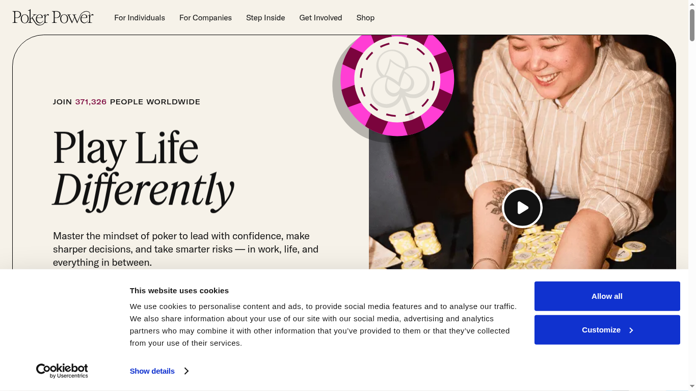 PokerPower Shopify storefront