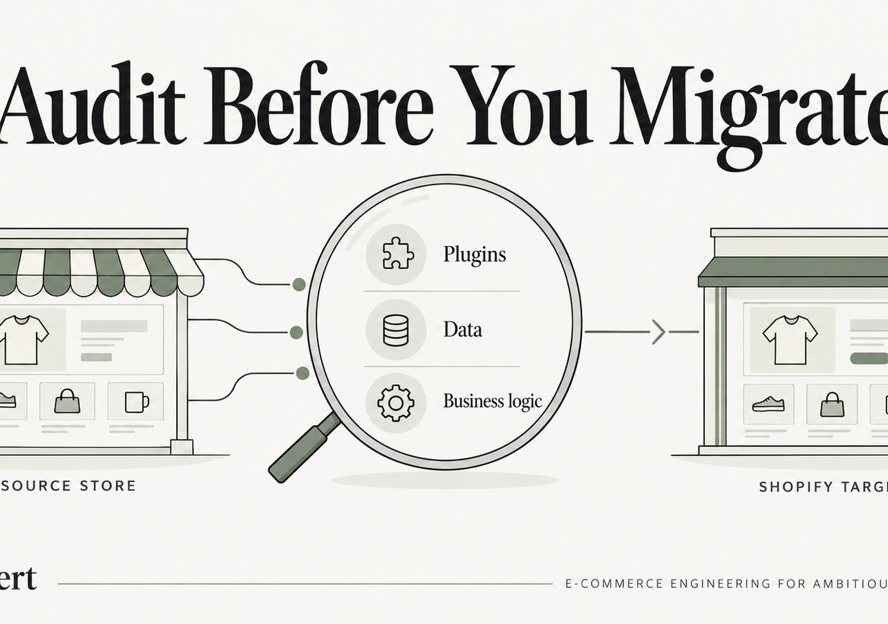 Before a WooCommerce-to-Shopify Migration: Audit Plugins, Data, and Business Logic