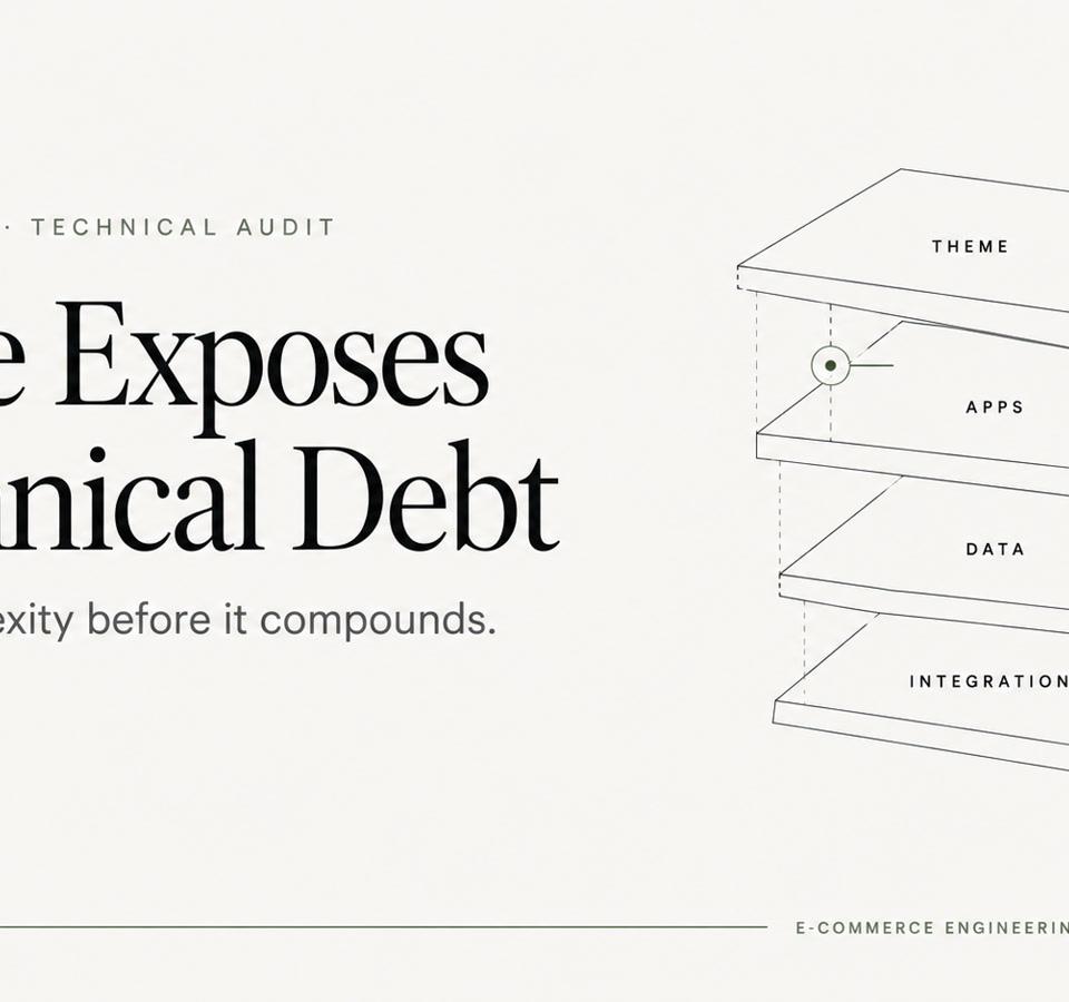 shopify technical debt audit
