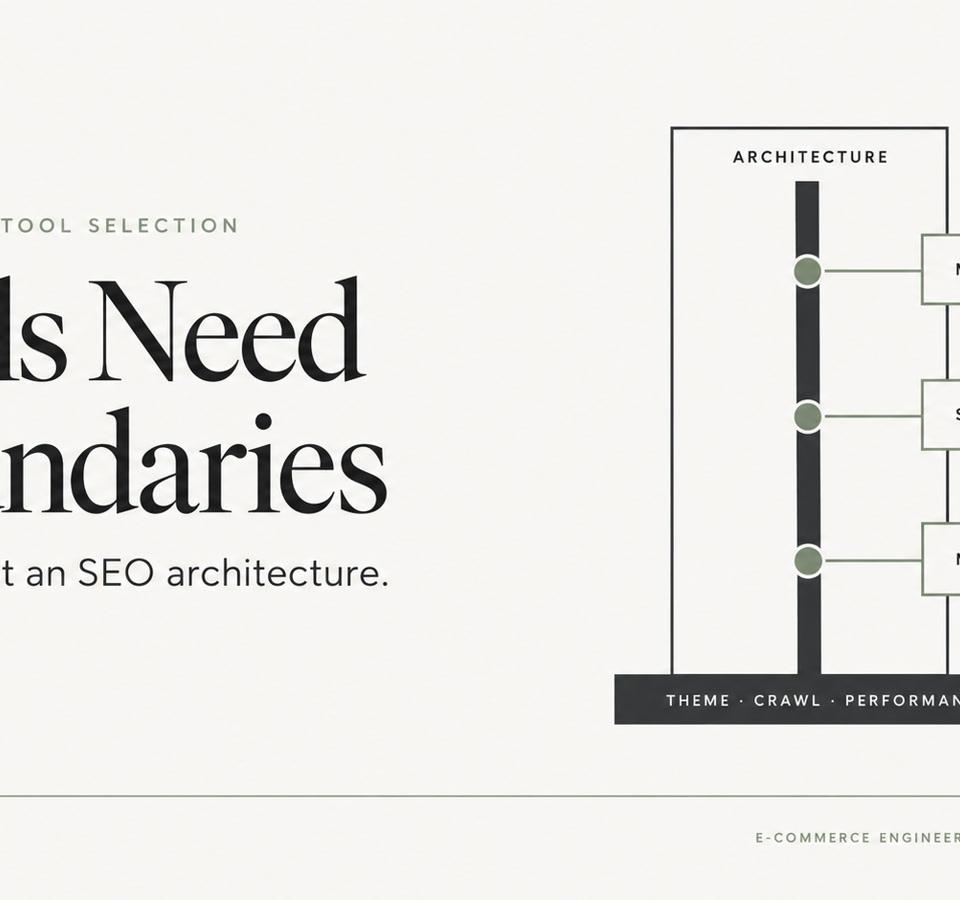 Shopify SEO apps and technical SEO tools for metadata, schema, crawling and performance