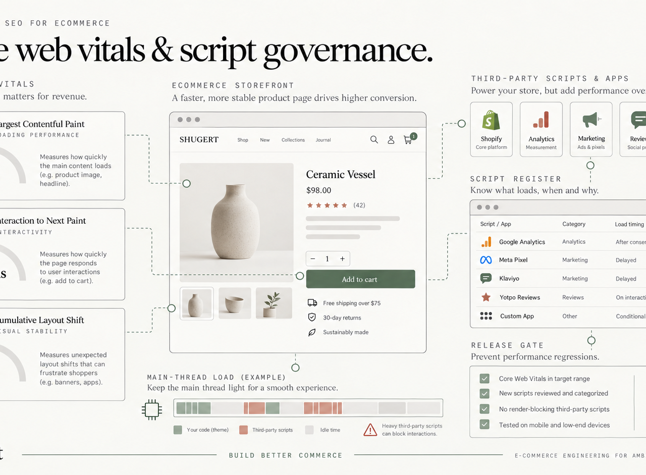 core vitals and script governance for shopify guide