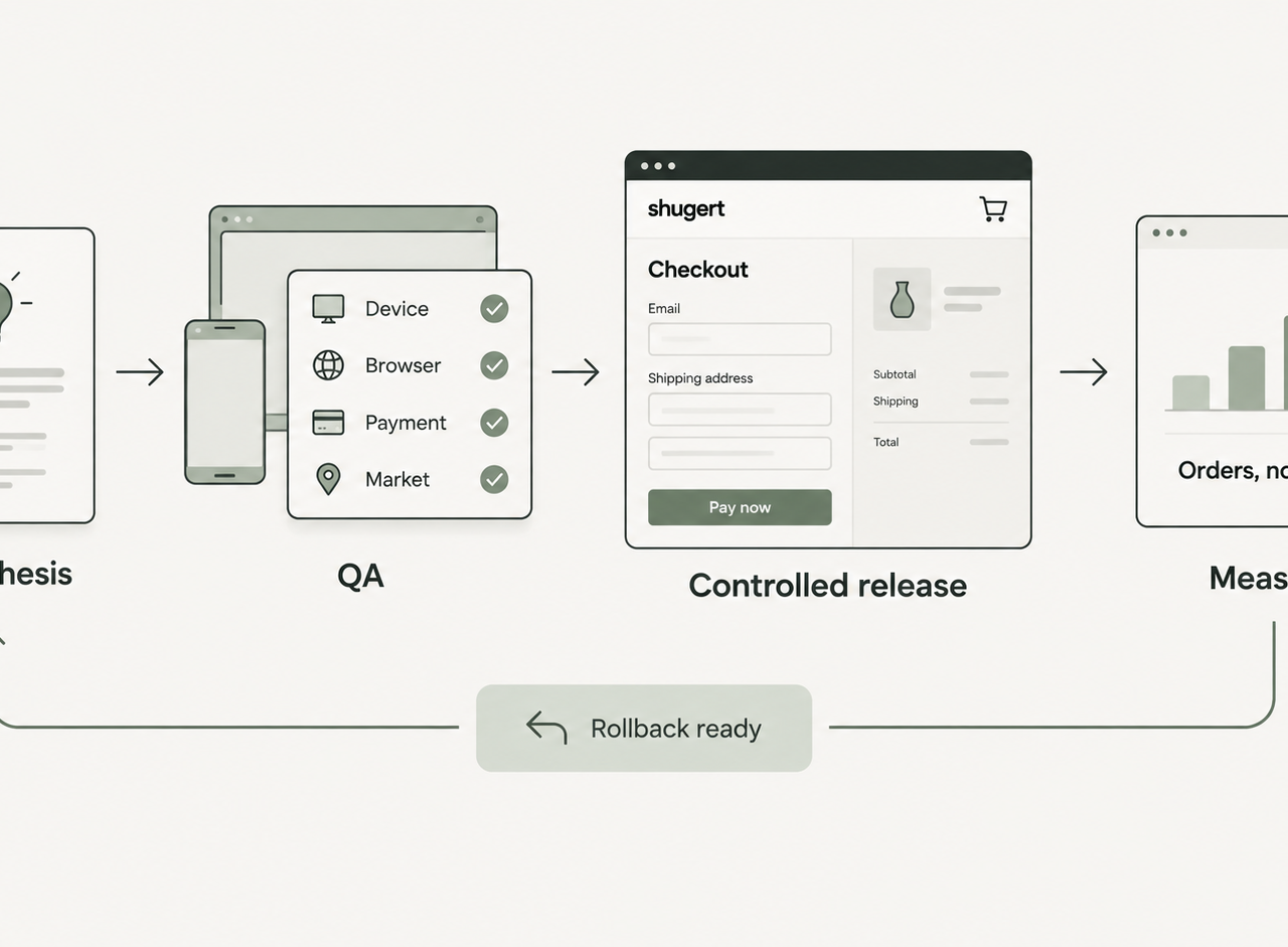 Test, Roll Out, and Measure Shopify Optimization